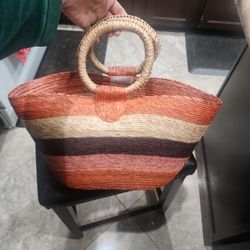 Artisan Mexican Palm Leaf Tote Bag/Beach tote
