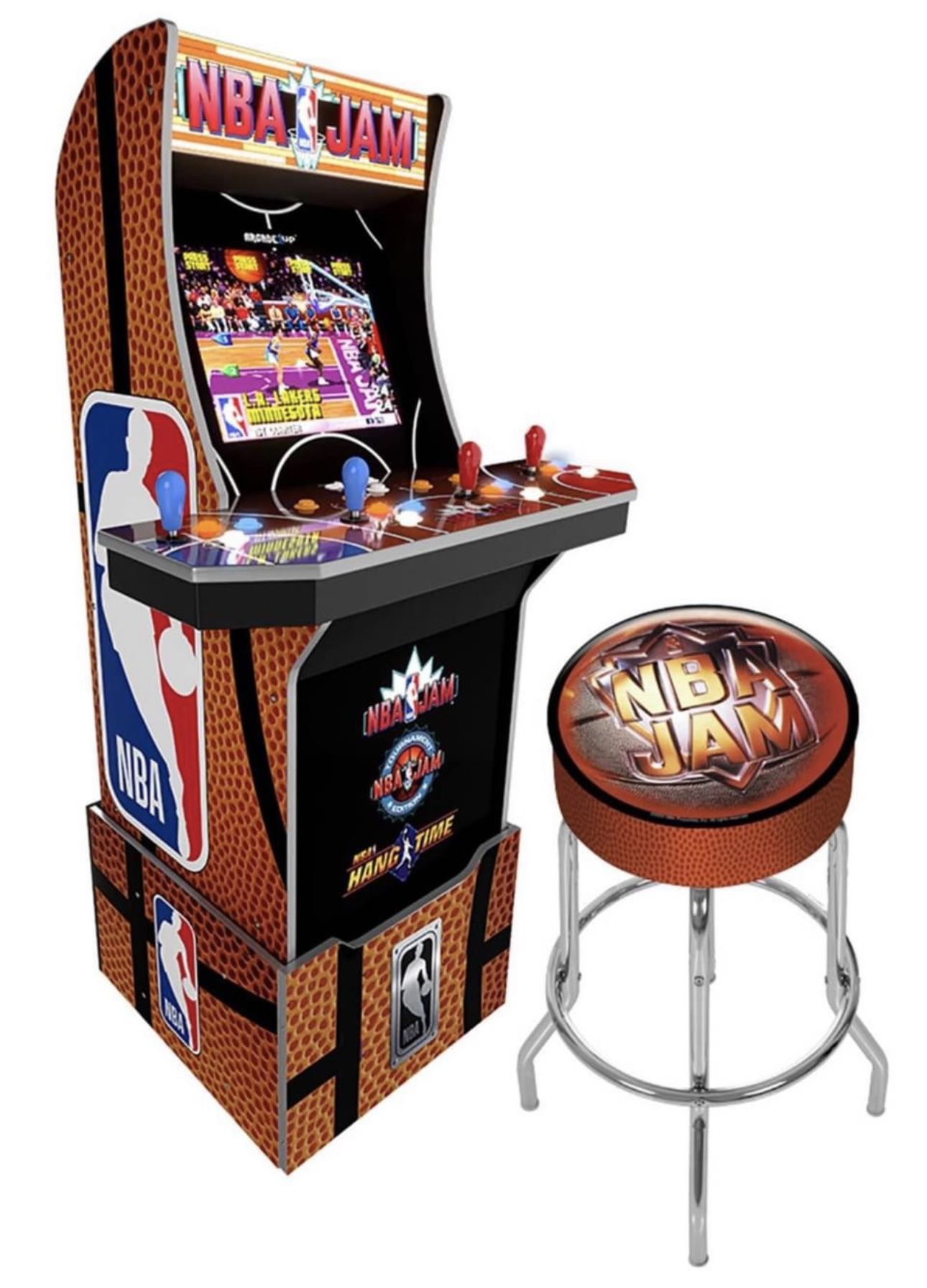 Arcade1Up NBA Jam Deluxe with Riser and Bonus Stool (NIB)