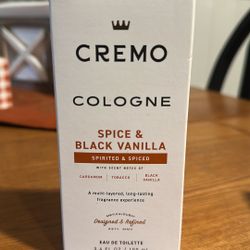 Spice & Black Vanilla Cologne - Cremo 
