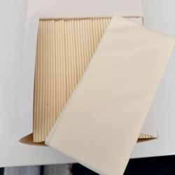 Ivory Linen Feel Disposable Napkins Fancy