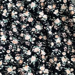 Black Floral Sleeveless Dress