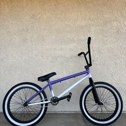 20” BMX Bike Purple/White, Purple & White Tires, Ready to Ride