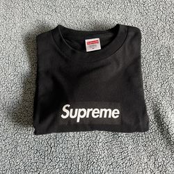 Supreme Box Logo Long Sleeve L/S Shirt Black