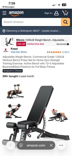 Keppi 1200LB weight bench