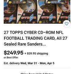 Topps NFL CYBERCARD CD-ROM