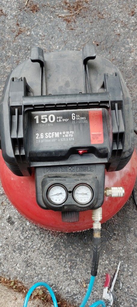 Porter Cable 6 Gallon Air Compressor