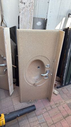 Bathroom sink 51x23 inches with faucet