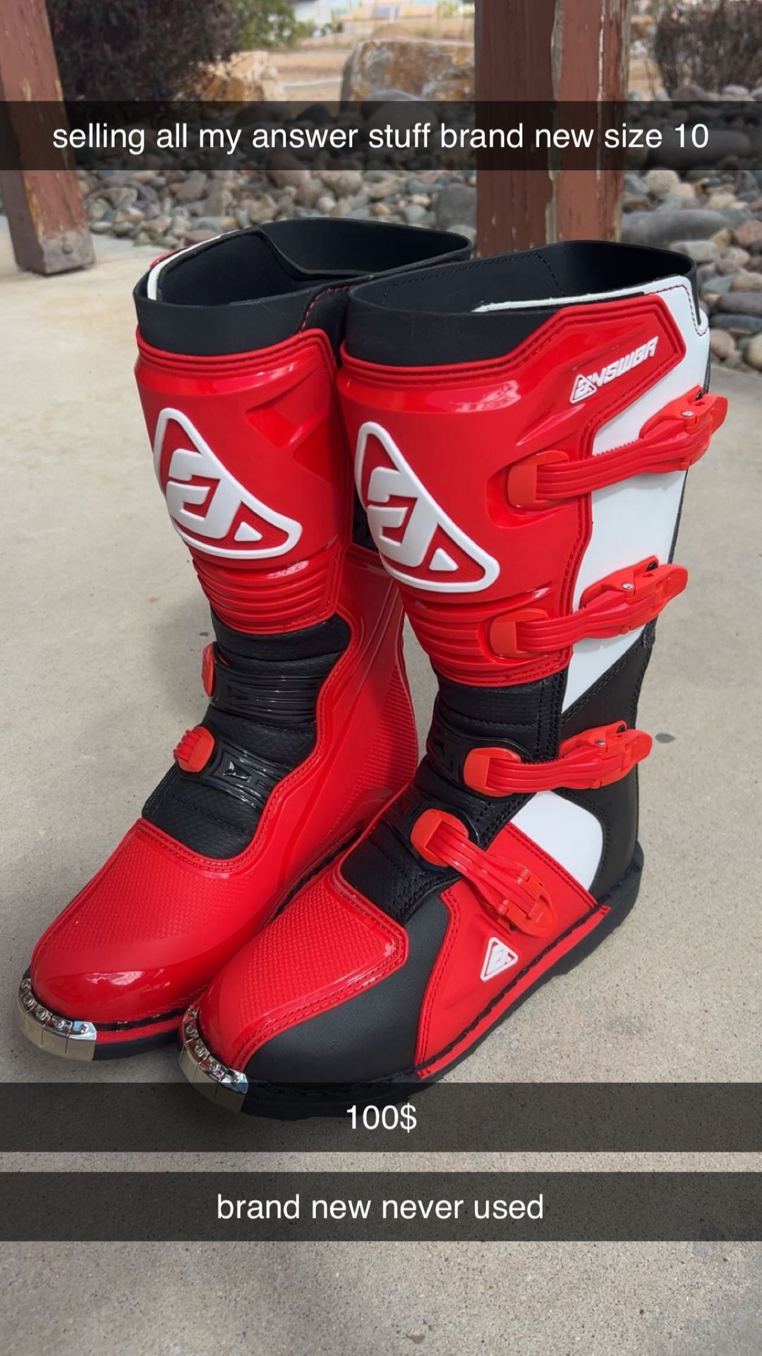 Answer Racing Helmet & Boots