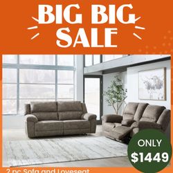 2 Pc Sofa And Loveseat 