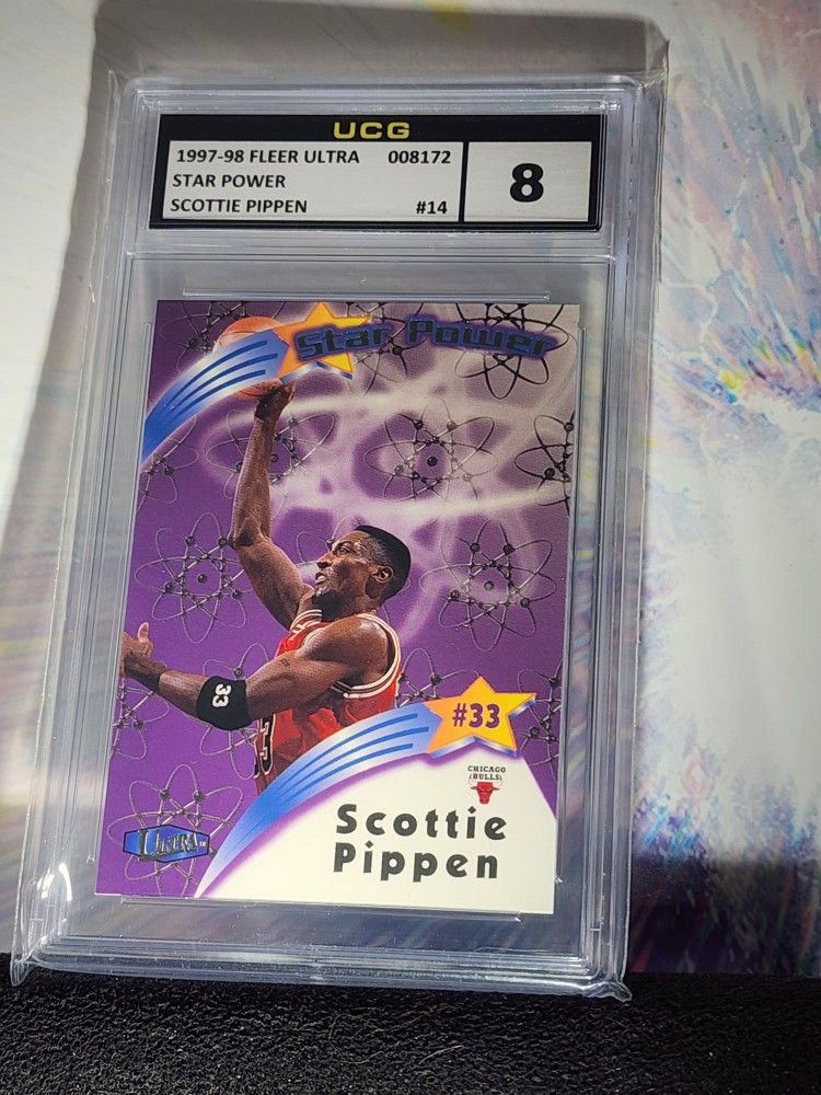 Scottie Pippen HOF 1997-98 Fleer Ultra - Star Power #14 SP Chicago Bulls UCG NM-MT 8