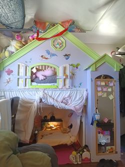 350.00 obo basically buy a bed get a ton of toys or buy a ton of toys and get a bed! massive toy liquidation also Fairy bed
