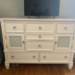 Ashley Furniture Prentice Dresser And Side Table, Perfect Condition