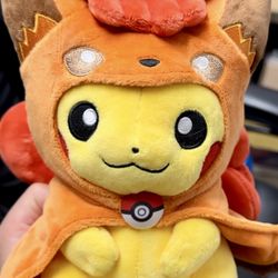 9” Pikachu In Vulpix Costume POKEMON CENTER plush!