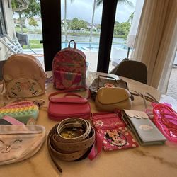Girls Bags And Belts From Zara, Claires, Miniso,target. All Like New!