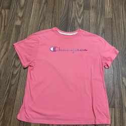 Champion Athleticwear * Woman’s Short Sleeve Pink Tee * Size XL 