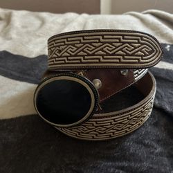 Vintage  Cowboy Belt Made In Mexico 