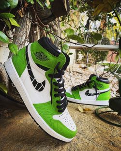 Custom Made Real Jordan 1 ZEROZ Engraved and Modified Any Colors