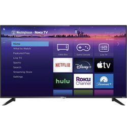 Westinghouse 65" 4K Ultra HD Smart Roku TV with HDR: Google Assistant, Apple Airplay
