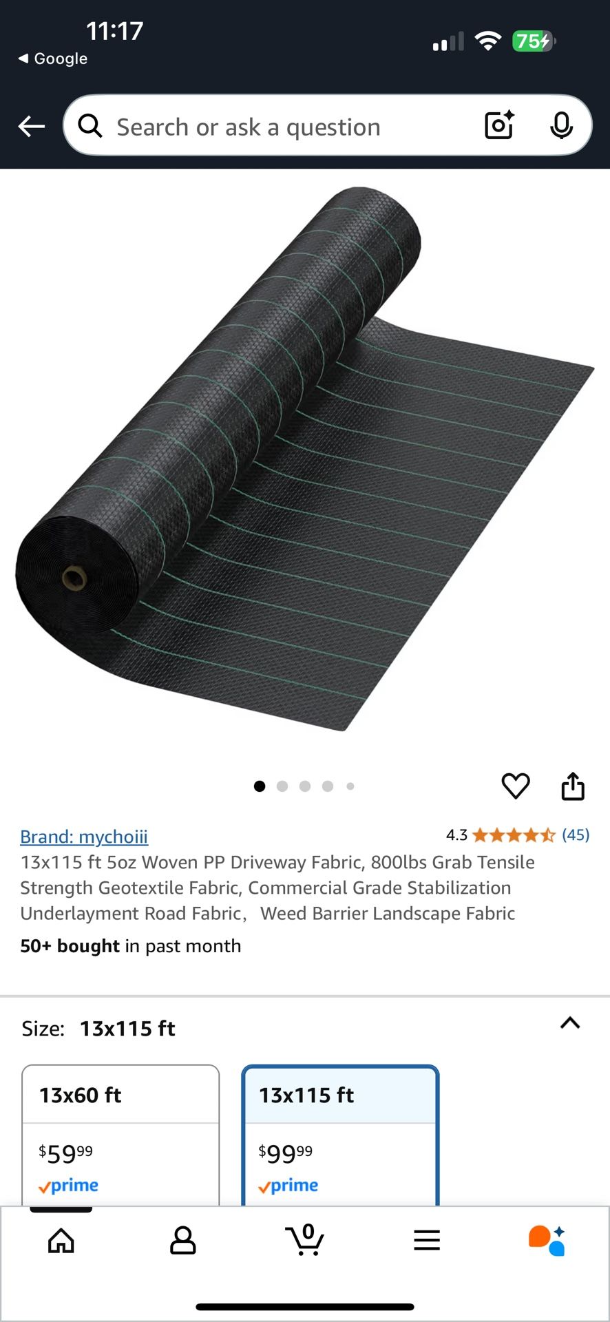 Mychoiii Woven PP Driveway Fabric New Large Roll