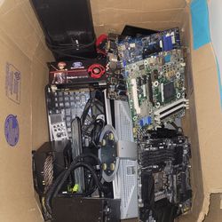 Box Of Assorted Electronics