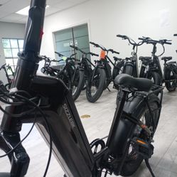 20” City and Trail Foldable Black Electric Bike 