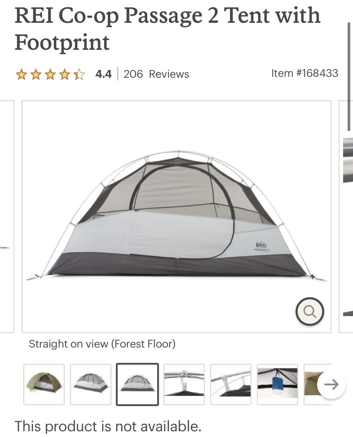 REI Passage 1 tent with footprint