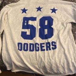 Womens Dodgers Pink Hoodie 