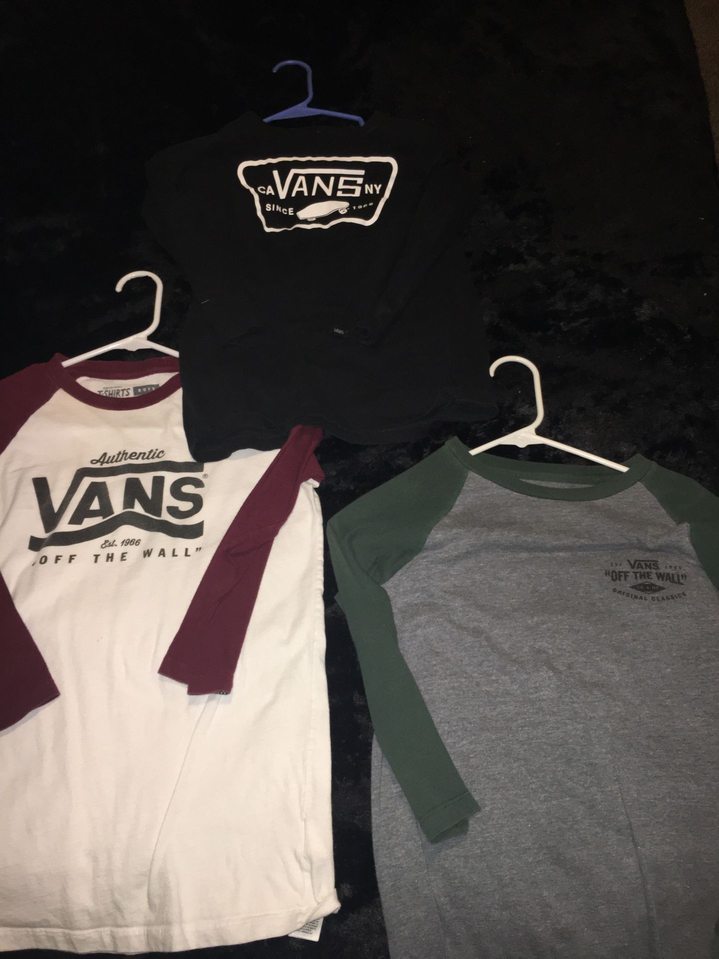 Vans long sleeve T-shirts size medium youth