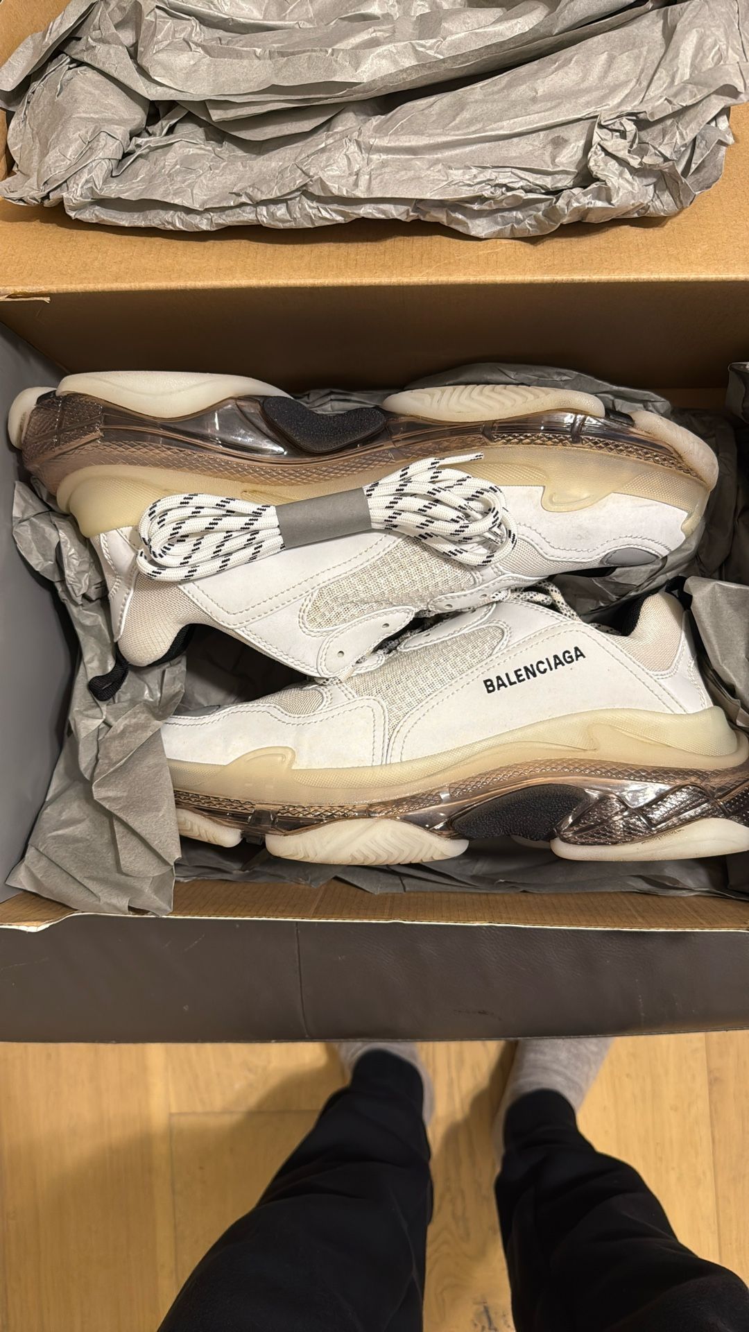 BALENCIAGA Triple S (MENS 11) With Box