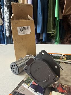 Nilight 7 Pin Round to 7 Way RV Blade Trailer Adapter Connector Wiring Harness