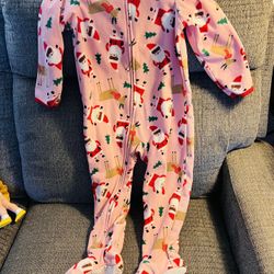 Fleece Footed Christmas Pijamas 