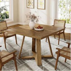 Square Dining Table for 4 People, 80 x 80 Pettie Kitchen Table for Small Space. NO CHAIRS!!!