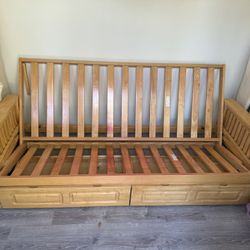 Wooden Futon Frame-Full Bed Size