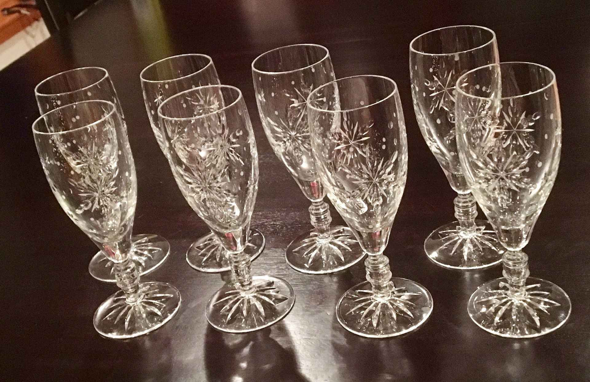 Snowflake Crystal Wine Glasses