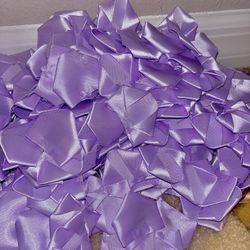500 lavender ribbon rose petals