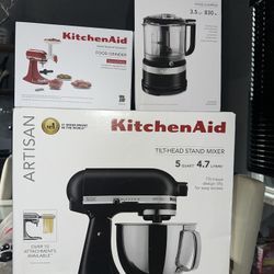 KitchenAid Mixer And Accessories 