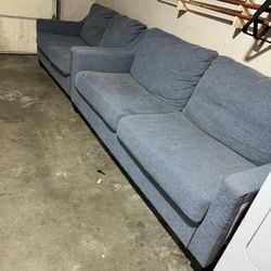 Blue / Gray Couches