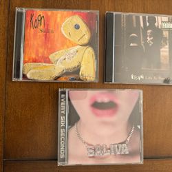 3 CD SALIVA(Every Six Seconds) & KORN(Issues & Life is Peachy) VG