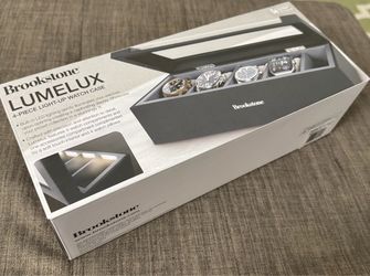Brookstone Lumelux 4-Piece Light-Up Watch Case