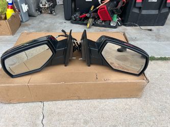 2014-2018 Chevy Silverado GMC Sierra 1500 Set OEM CHROME Side Mirror