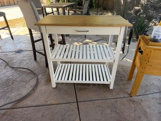 Outdoor Butchers Table $40