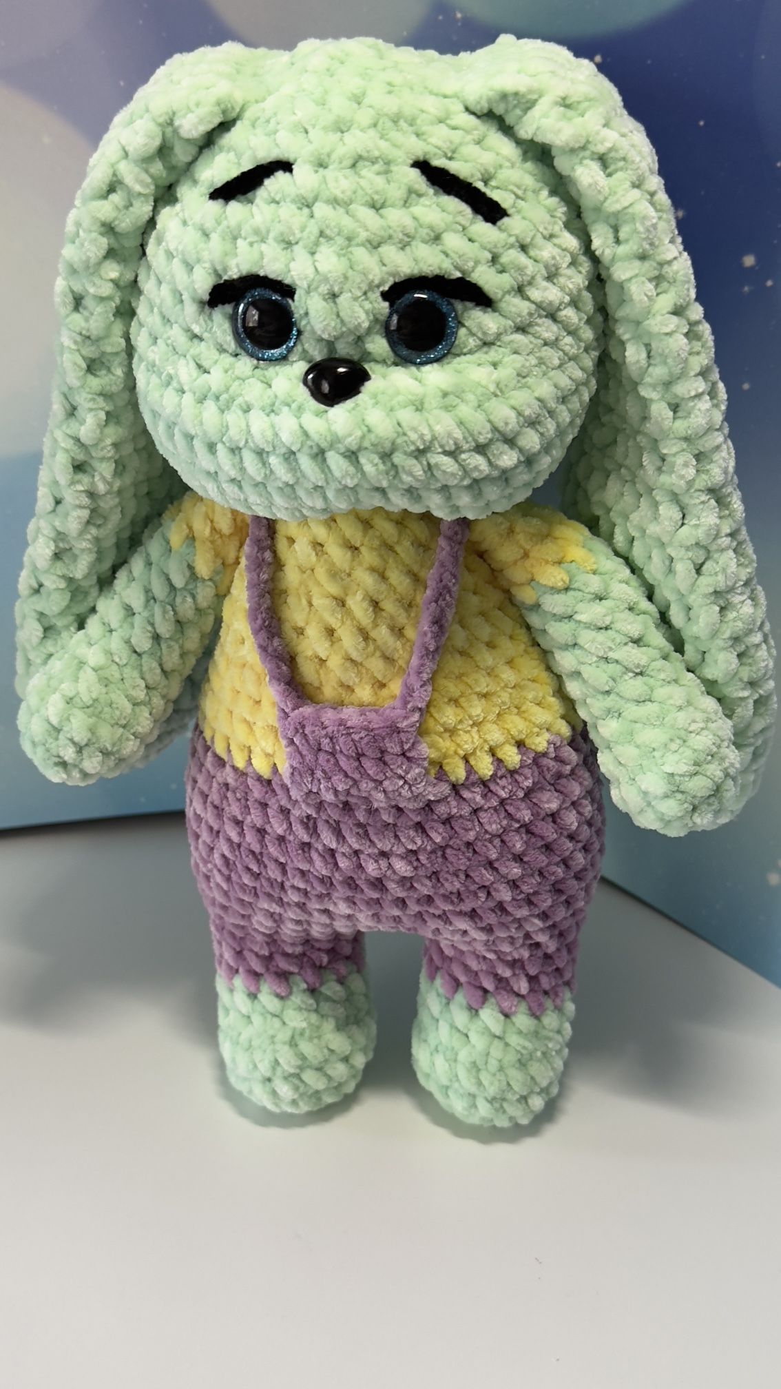 handmade toy. plush bunny