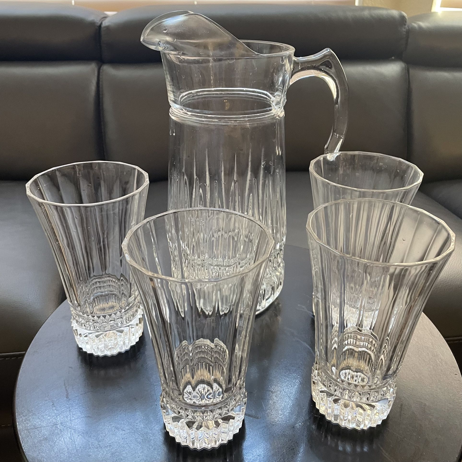 5 Piece Crystal Drinkware Set
