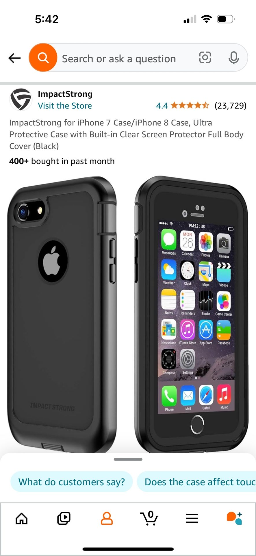 iPhone Impact Strong Phone Case 7/8