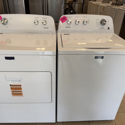 May Tag Washer And Electric Dryer 