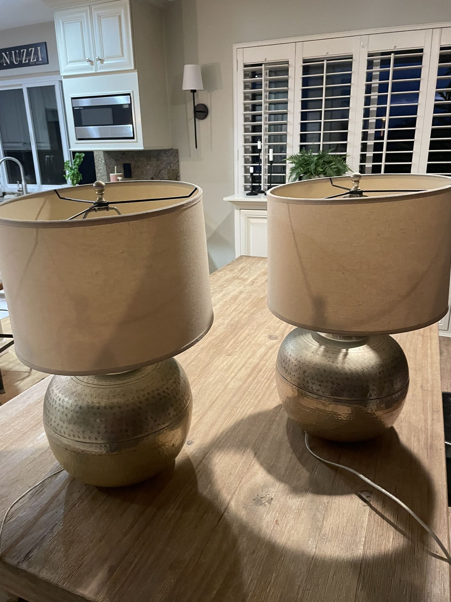Pottery Barn Lamps W/ Shade