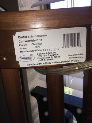 Carters Jamestown Convertible 4 In 1 Crib Chestnut For Sale In