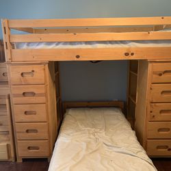 Used Twin Size Bunk Beds With mattresses Included