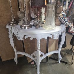 Vintage Carved Wood Table