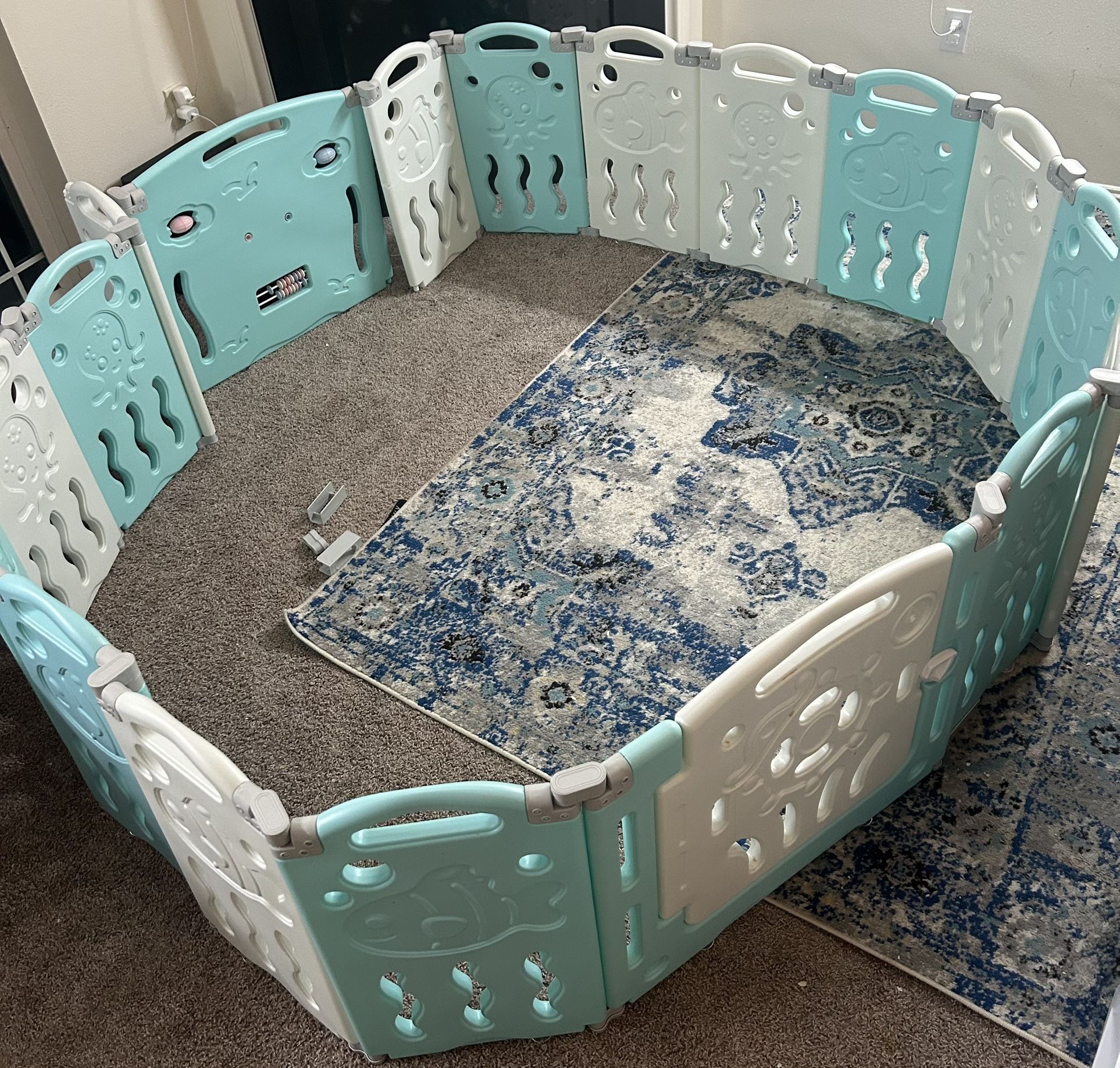 Albott Baby Fence 18 Panels Kids Playpen